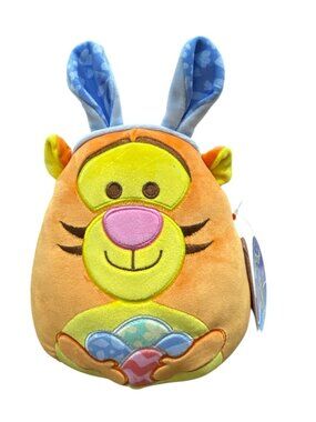 Disney Squishmallows Tigger Easter Plush With Bunny Ears 8" Soft Toy Collectible